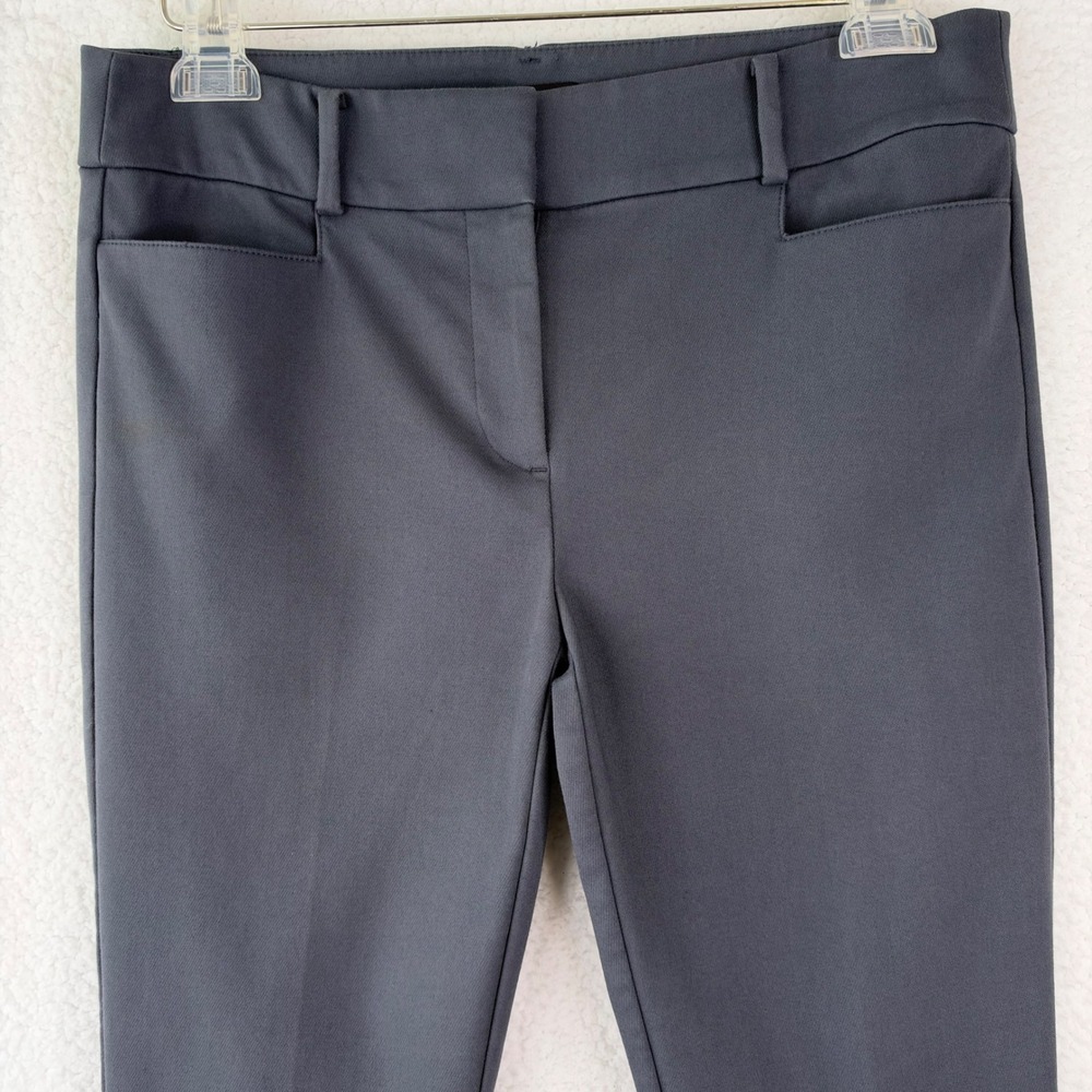 LOFT Womens Gray Skinny Ankle Pants Size 6 Stretch Workwear Trousers Business